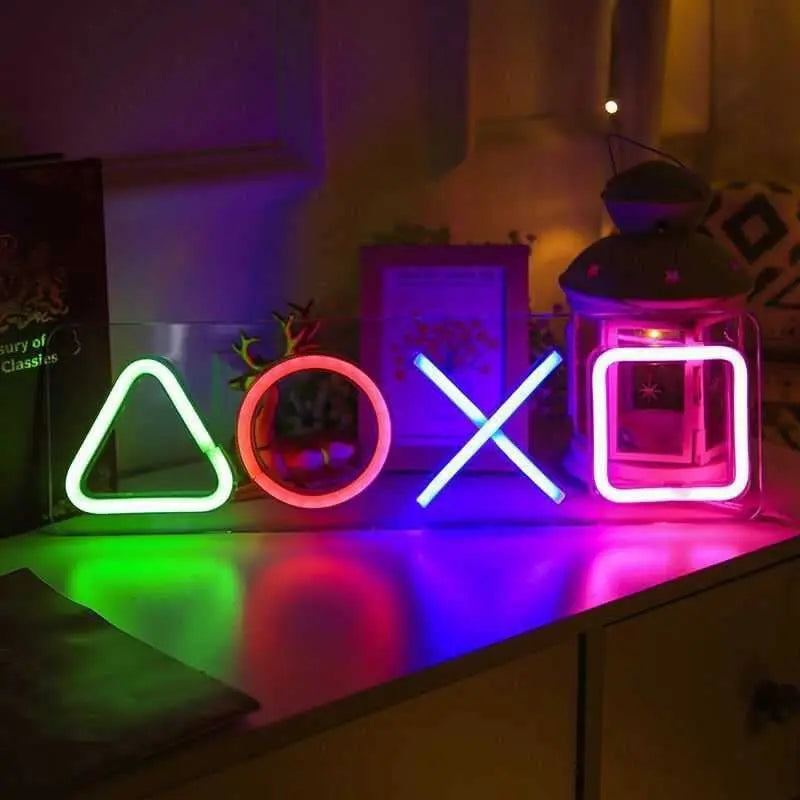 Enseigne NEON LED "Icones Gaming"