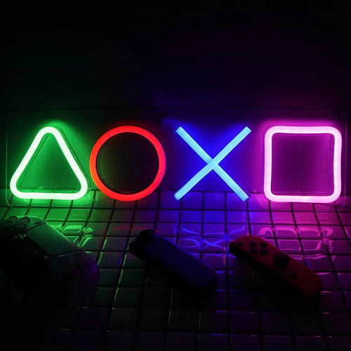 Enseigne NEON LED "Icones Gaming"